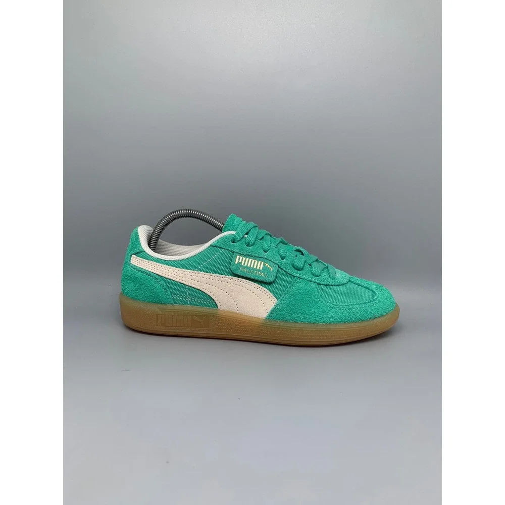 Puma Palermo Electric Peppermint White Gum Shoes 396841-05 Men's Sz 8